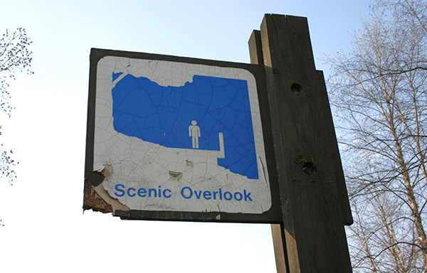 Not-So-Scenic Scenic Overlook Sign