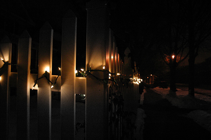 Festive Fence Lights #1