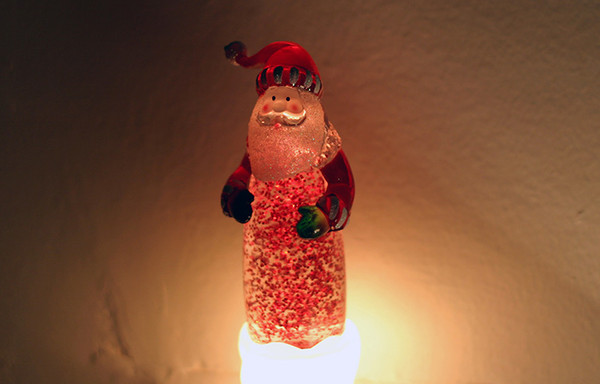 Santa Glitter Nightlight