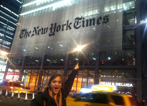 Mykala at New York Times Building