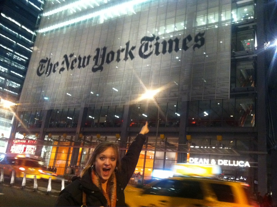 Mykala at New York Times Building